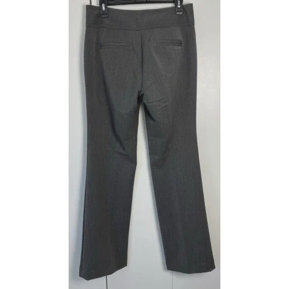 ELLE Womens Gray Straight Leg Dress Pants Size 6 - Picture 7 of 7